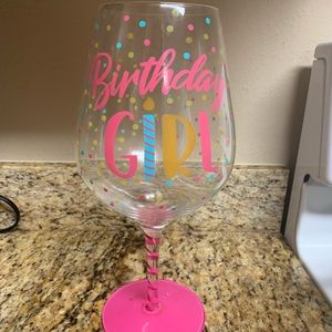 Birthday Girl HUGE wine glass!! 🍷 🎉